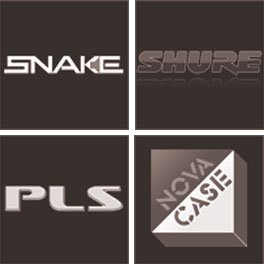 Soundsystemhersteller-Logos.