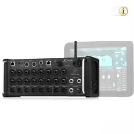 Behringer XAIR XR18 - 18-Kanal, 12-Bus Digitalmixer für iPad/Android-Tablets mit 16 programmierbaren Midas-Vorverstärkern, integriertem WiFi-Modul und Multi-Channel USB Audio-Interface.