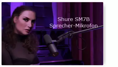 Studio Sprecher-Mikrofon Shure SM7B mieten.